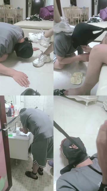 【十三娘】和闺女一起玩SM-踩踏喂食骑马/内裤套头