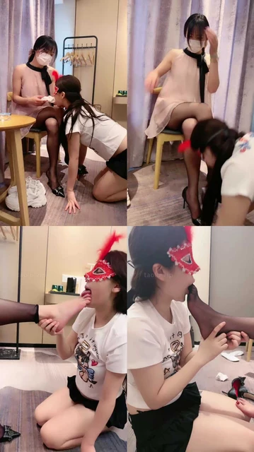 【丹祖宗】母畜-闻舔白鞋棉袜/高跟黑丝踩/转胯耳光舔jio