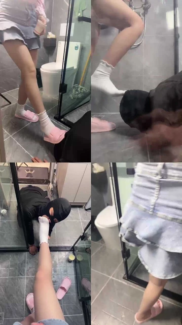 【阿昆】学生S-浴室圣水+白袜盛宴