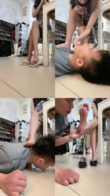 【苒溪】脏鞋踩踏喂食/喂口水/脚趾玩狗舌
