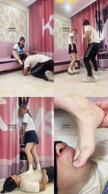 【白鹭】素人小姐姐脏鞋白袜全体重踩踏