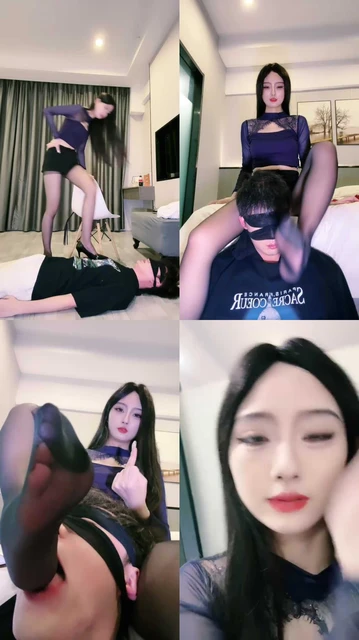 【司宁青】车模S-长腿高跟黑丝全体重踩踏