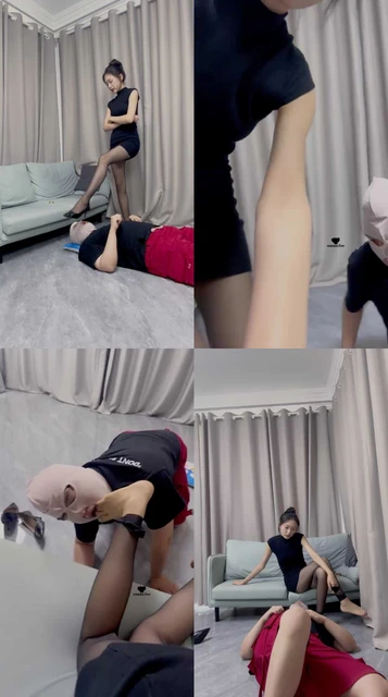 【月亮姐姐】黑丝高跟踩虐/脚耳光/虐乳/坐脸窒息