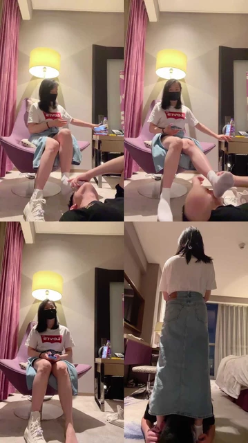 【强抚】高帮帆布鞋白袜捂脸窒息/胯下辱