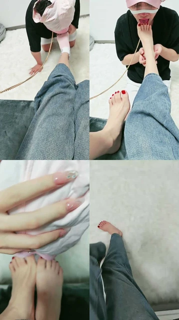 【女神mio】小白鞋粉棉袜-夹住狗鼻玩窒息/强制圣水