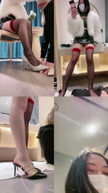 【摇摇殿下】高跟黑丝诱惑调恋足狗