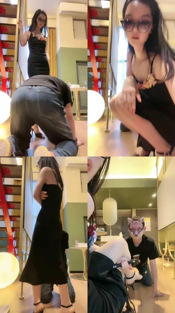 【南纯熙】抽耳光/高跟碾压踩/反绑骑马转胯/鞭打