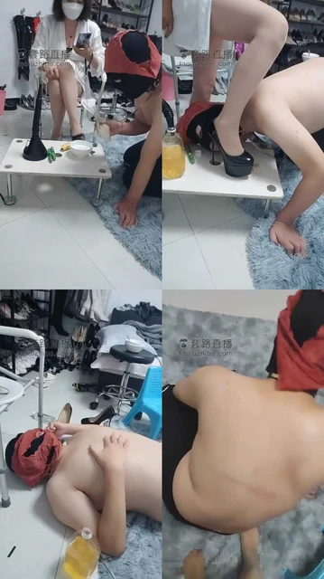 【乐爷】圈养奴第十四天脚喂食强制圣水