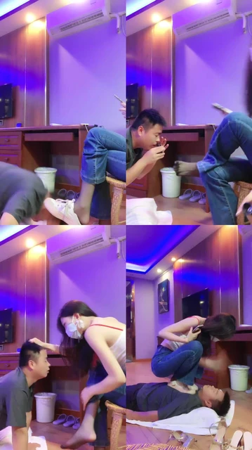 【佳佳】小白鞋黑丝踩狗头/抽耳光/香水控制