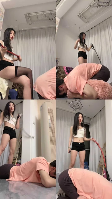 【莫吉托】转胯爬行/高跟美腿踩虐/鞭打/虐乳/滴蜡喂口水