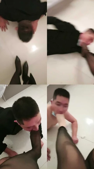 【御妈大大】高跟黑丝裸足玩虐狗嘴