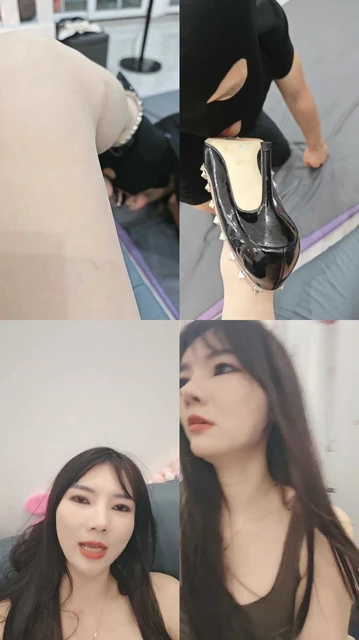 【木子大大】跪舔铆钉高跟肉丝jio