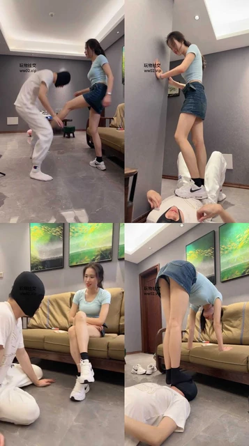 【狗哥】体校女神S-运动鞋黑袜子踩虐