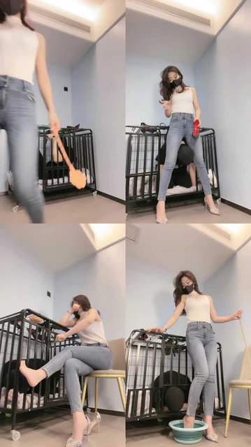 【禾未】封闭圈养家奴一周 第一天 犬意识的塑造 以足为尊