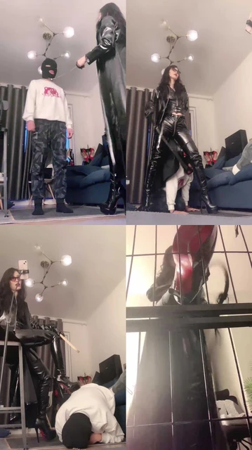 【靴嘉倪】超强长靴高跟虐杀/踩-碾压-踢/转胯