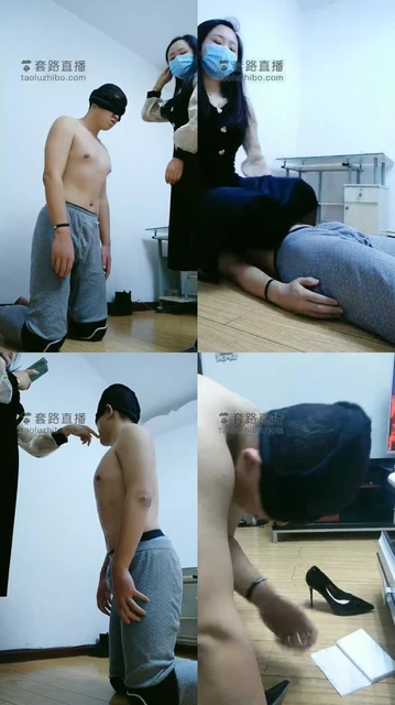 【情侣月儿】高跟黑丝惩罚犯错贱奴