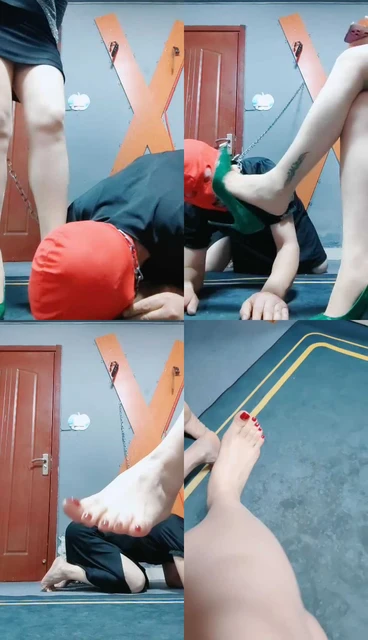 【东营天香百合】高跟踩虐/胯下羞辱/跪舔裸足脏鞋