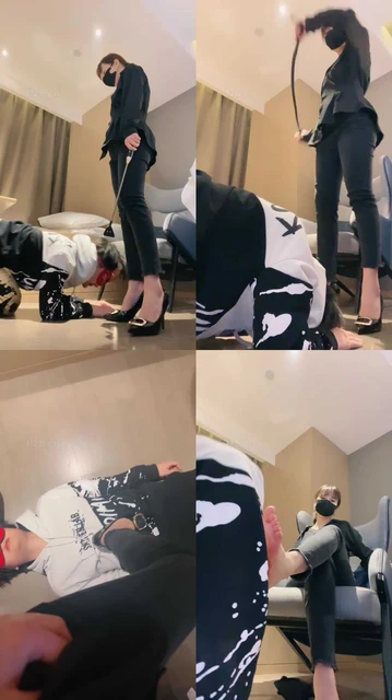 【米开朗】锁奴求虐-赏赐圣水/鞭打耳光/舔脏鞋底