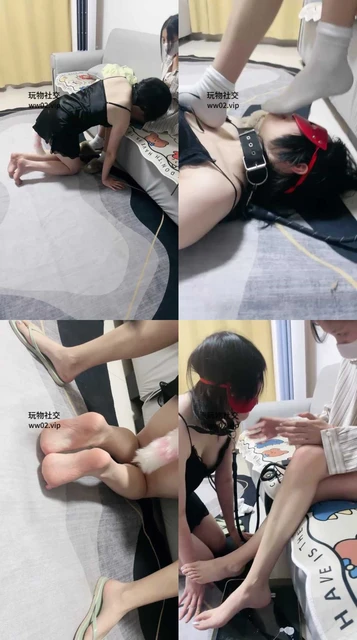 【司黎里】白袜美腿玩虐下贱闺蜜犬