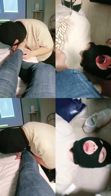 【瑾晓雅】喂口水/裸足恋足狂舔/踩脖