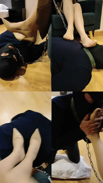 【辣姐】高跟肉丝踩脚垫/舔脏鞋底