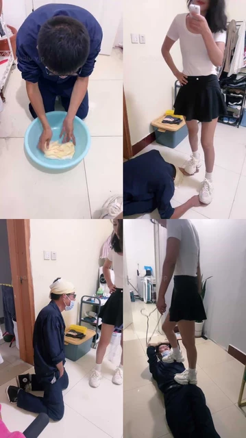 【孤傲女帝】调家务奴-束缚带/提档/跺手