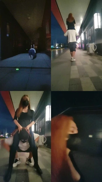 【依依东望】深夜户外走廊遛狗