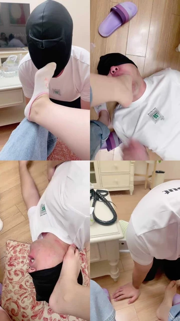 【肉肉】原味船袜裸足气味羞辱