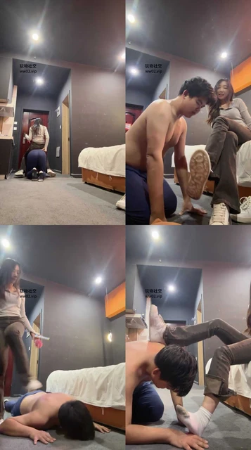 【緲緲】麦昆脏鞋白袜全体重踩踏