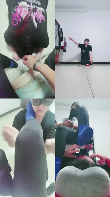 【璃茉】母畜-超臭原味棉袜气味辱/狗盆喂食