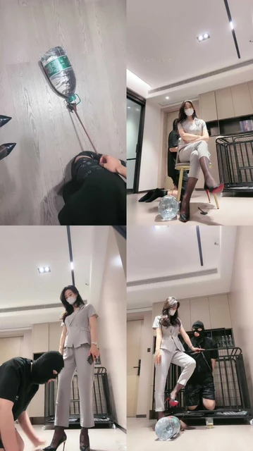 【禾未】家务奴实录-全程负重被奴役