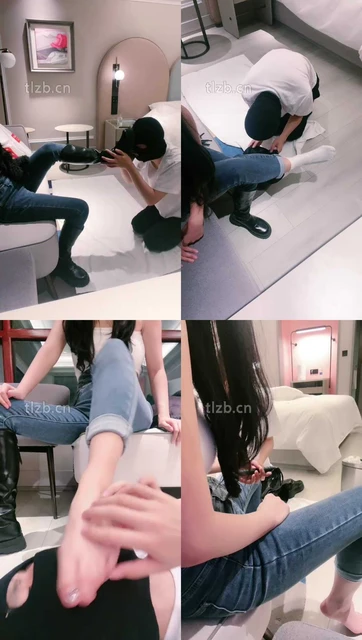 【绝美兔女王】跪舔长靴白袜裸足