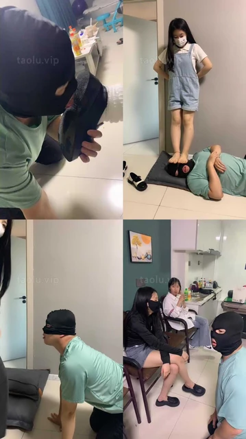 【精神小妹】4S素人-舔脏鞋底/全体重踩/转胯耳光