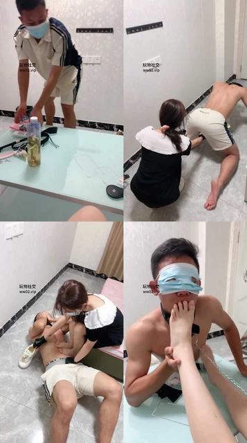 【香芋朱朱】奖励家务奴舔多双脏鞋