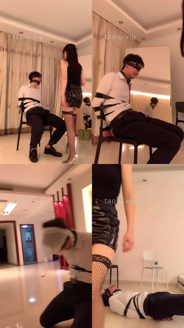 【宝爷】惩罚偷窥狂-胶带捆绑封嘴强制虐