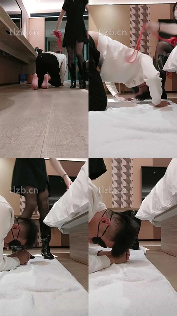 【米小唐】靴子黑丝玩虐地毯狗