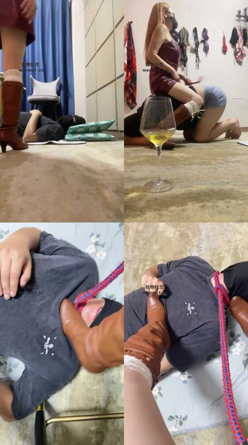 【魔鬼天使】长靴碾压踩踏/鞭打喝圣水/掐脖窒息