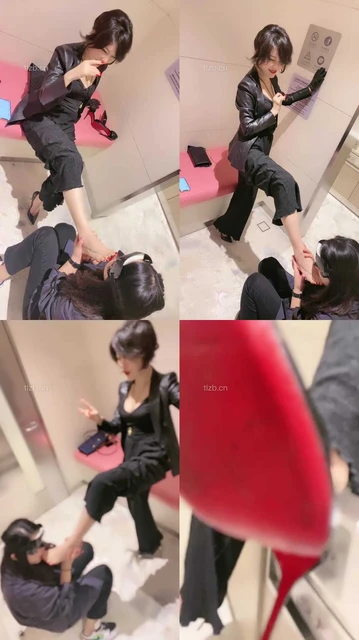 【歌迪丝】卫生间-母畜舔高跟鞋底裸足【续集】