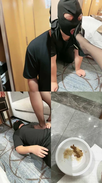 【颜值S】跪舔脏高跟/圣水泡面/喂口水/踩踏