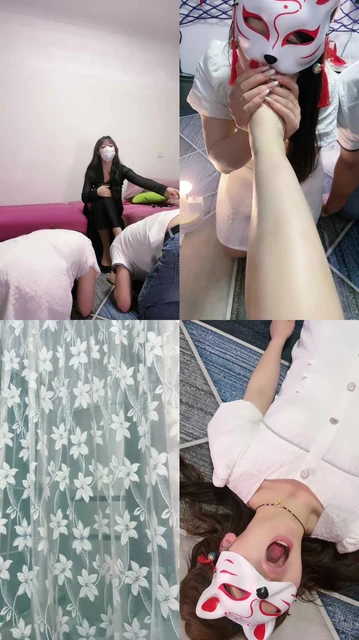 【沫嫣】双S虐情侣奴-骑马虐打/轮流舔脏鞋/踩踏深喉【双视角版】