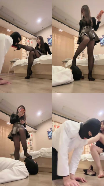 【静静香】日式房间-留学生S-黑丝高跟美腿踩虐【下】