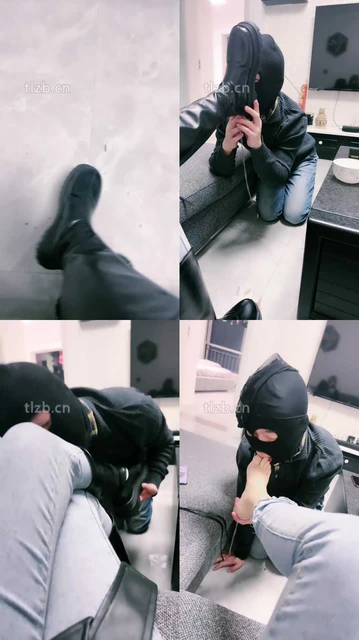 【绝美兔女王】狗舌头清理脏靴子