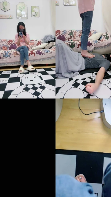 【安安sama】高跟全体重踩踏/裸足沉浸式舔