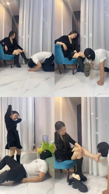 【羊羊】靴子下的臣服-骑马转胯/舔脏鞋底/耳光脚插嘴/踩踏