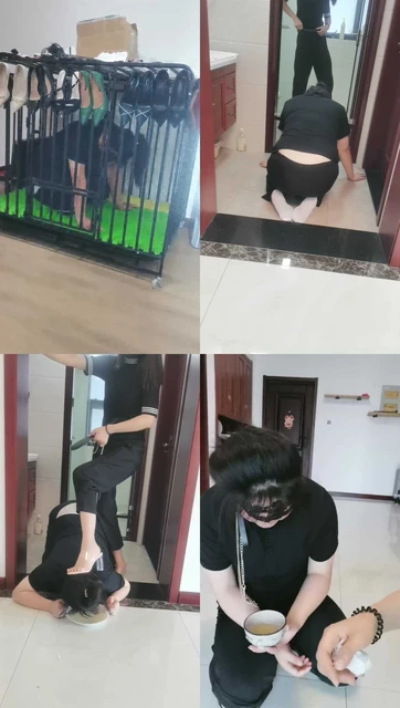【凌儿女神】狗笼囚禁母畜/高跟裸足玩虐/跪求圣水