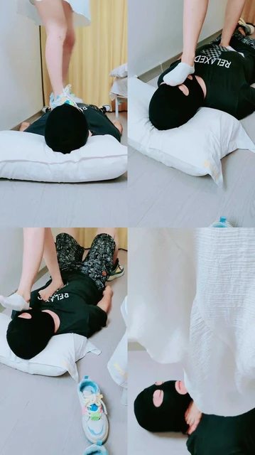 【萌宝儿】白袜全体重踩脖/耳光深喉舔