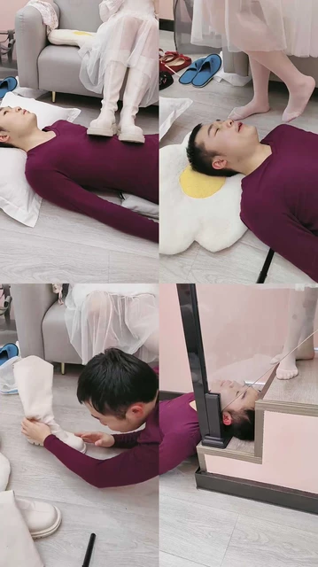 【神乐sama】长靴白丝踩地毯