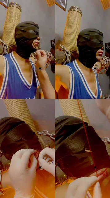 【圈养基地】刑架捆绑囚禁-鱼线缝狗嘴【双视角版】