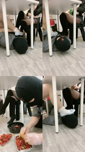 【礼礼大人】双S-桌下视角-长靴/皮鞋白袜踩【双视角版】