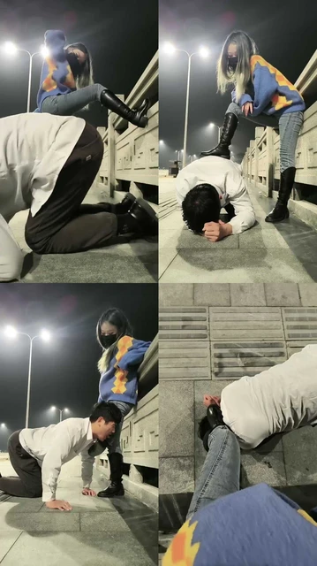 【诗琪】长靴S-户外-转胯骑马狗爬/踩踏舔脏鞋